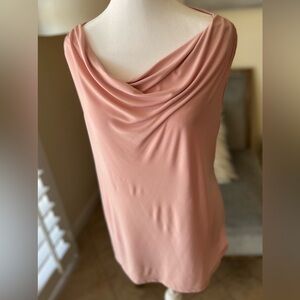 New York & Company Soft Pink Draped Top